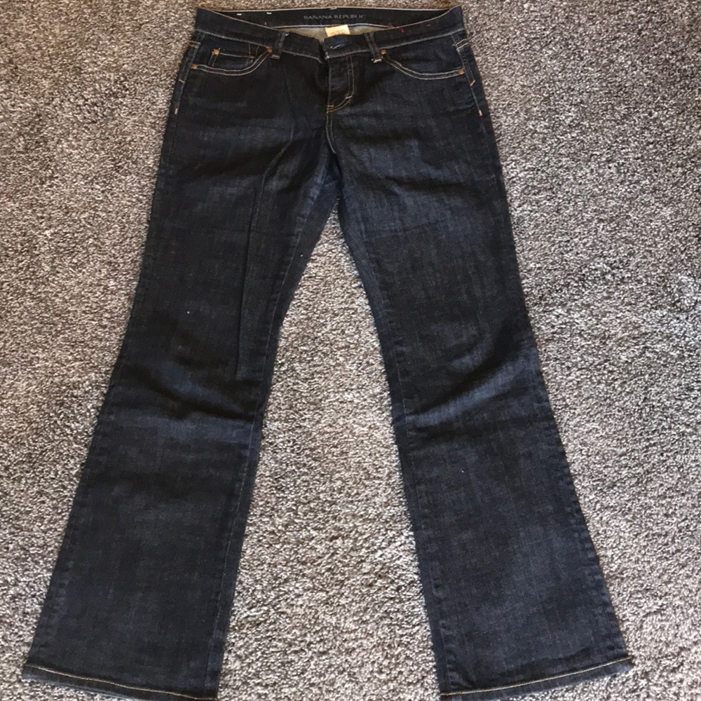 Banana Republic dark denim bootcut jeans